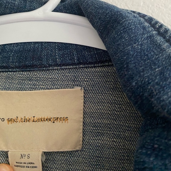 Anthropologie Brand Cropped Denim Jacket - Picture 5 of 6